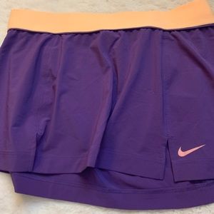 Purple and Orange Nike tennis skirt!